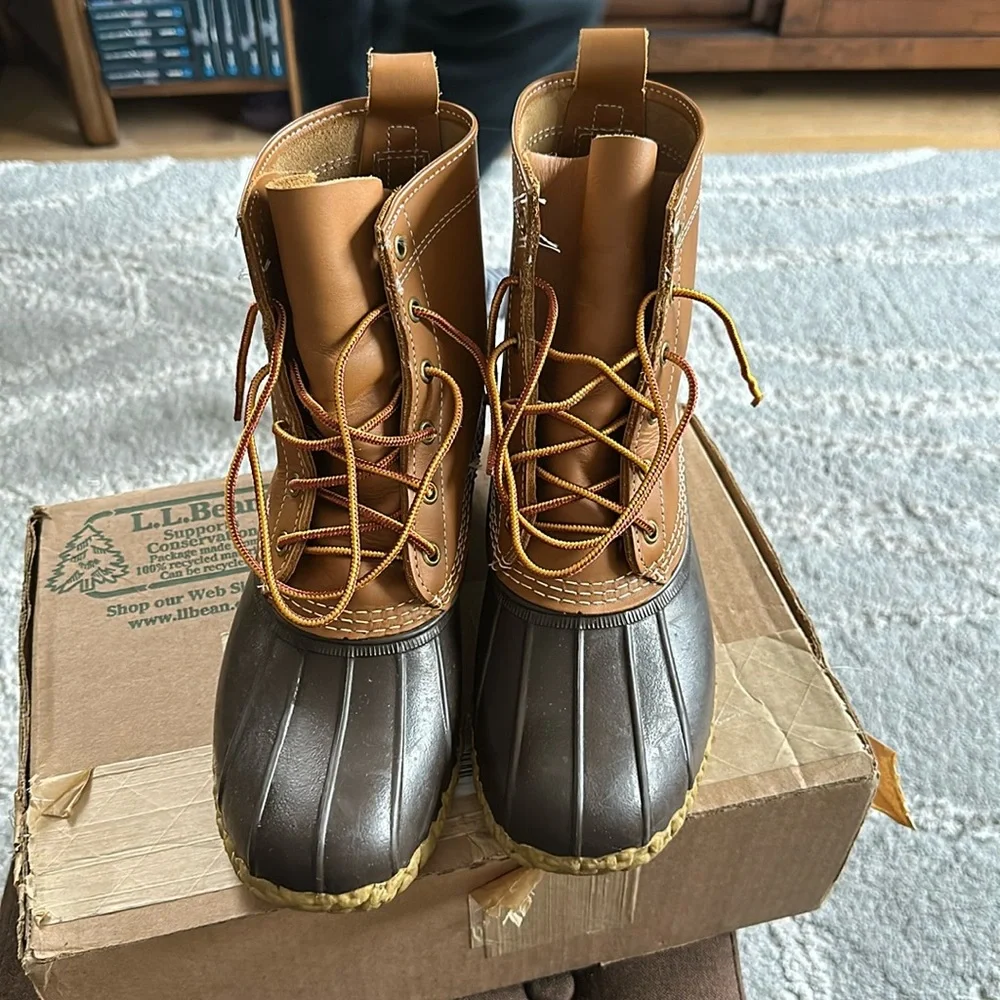 L.L. Bean Brown and Dark Brown Men's Rain & Snow Boots